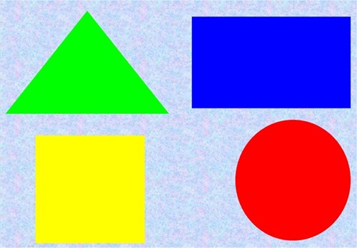 Ôn 4 hình tròn, vuông, tam giác, chữ nhật