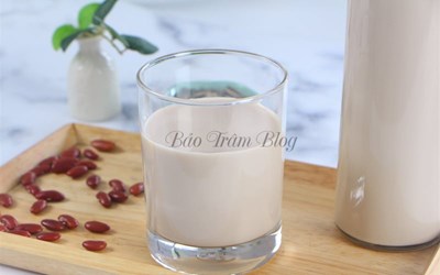 8. Cách làm sữa đậu đỏ kỷ tử