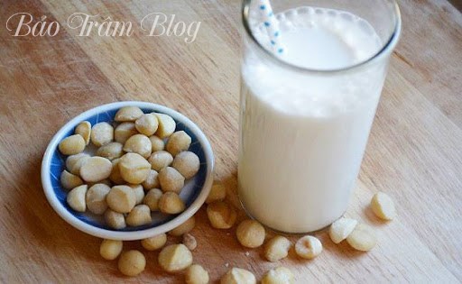 3. Cách làm Sữa hạt mắc ca đậu xanh