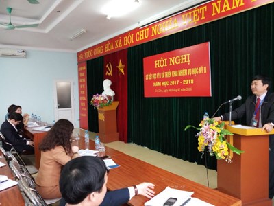Ngành Giáo dục và Đào tạo huyện Gia Lâm tổ chức Hội nghị sơ kết hộc kỳ I và triển khai nhiệm vụ học kỳ II năm học 2017-2018