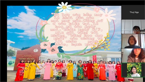 Công đoàn Trường Tiểu học Trung Thành tổ chức Lễ kỷ niệm 112 năm ngày quốc tế phụ nữ 8/3 và 1982 năm khởi nghĩa Hai Bà Trưng.
