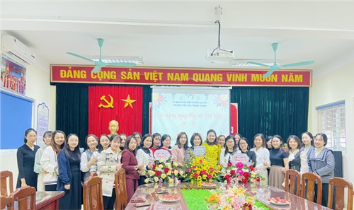 Lễ kỷ niệm ngày Phụ Nữ Việt Nam 20/10/2022 tại trường TH Trung Thành