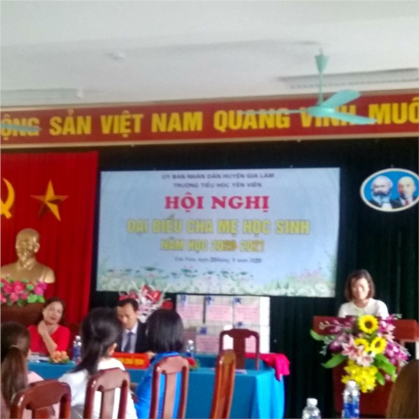 Hội nghị cha mẹ học Sinh trường tiểu học Yên Viên.